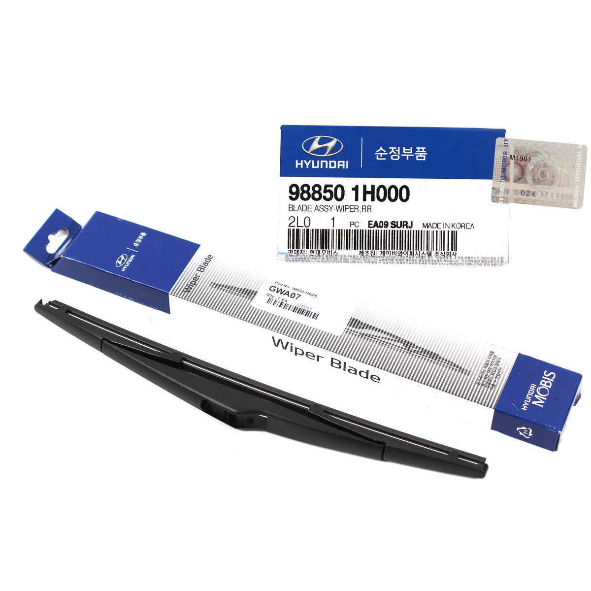 GENUINE REAR Wiper Arm &amp; Blade for 2010-2017 Hyundai Tucson OEM 988111H000