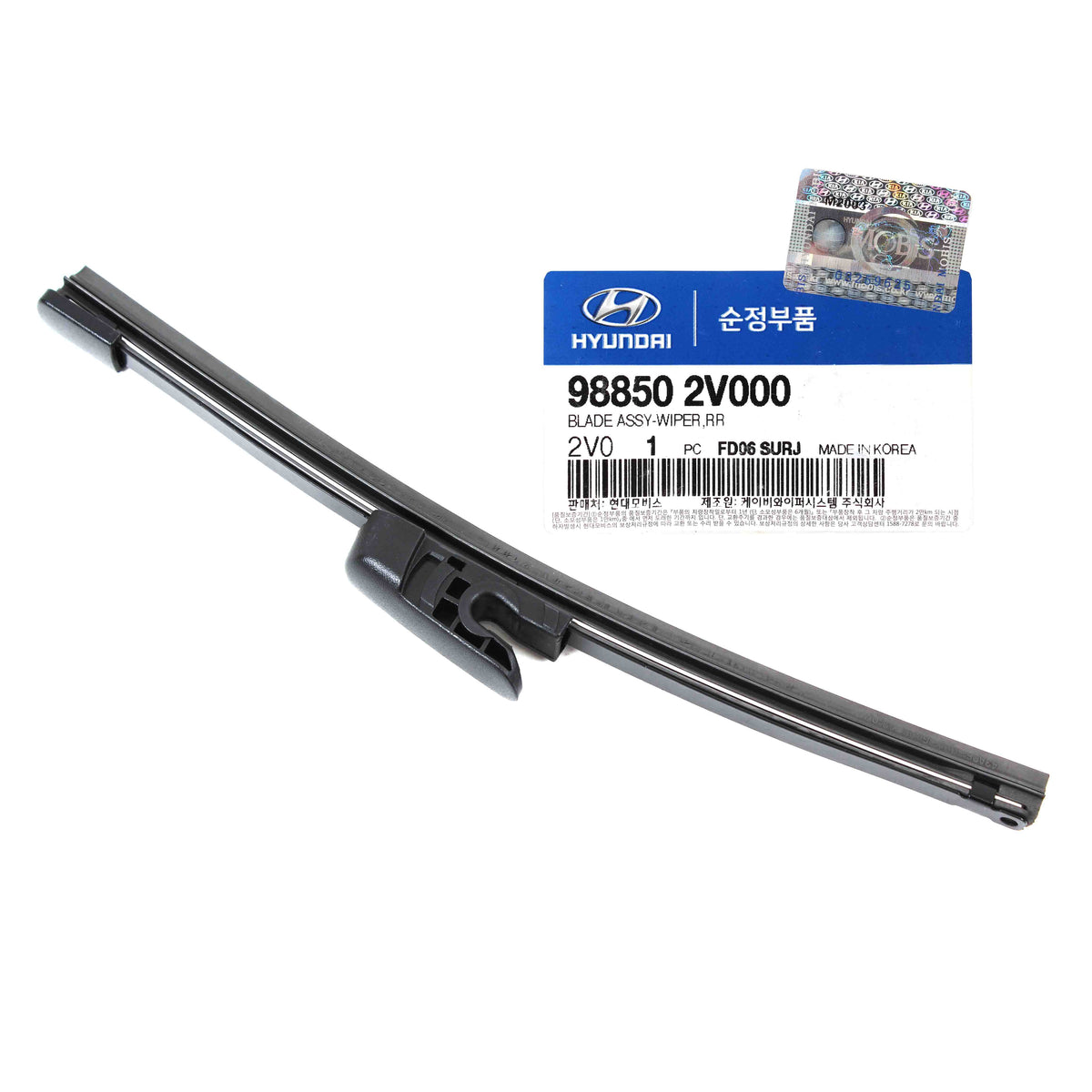 GENUINE REAR Wiper Blade for 2012-2017 Hyundai Veloster 988502V000