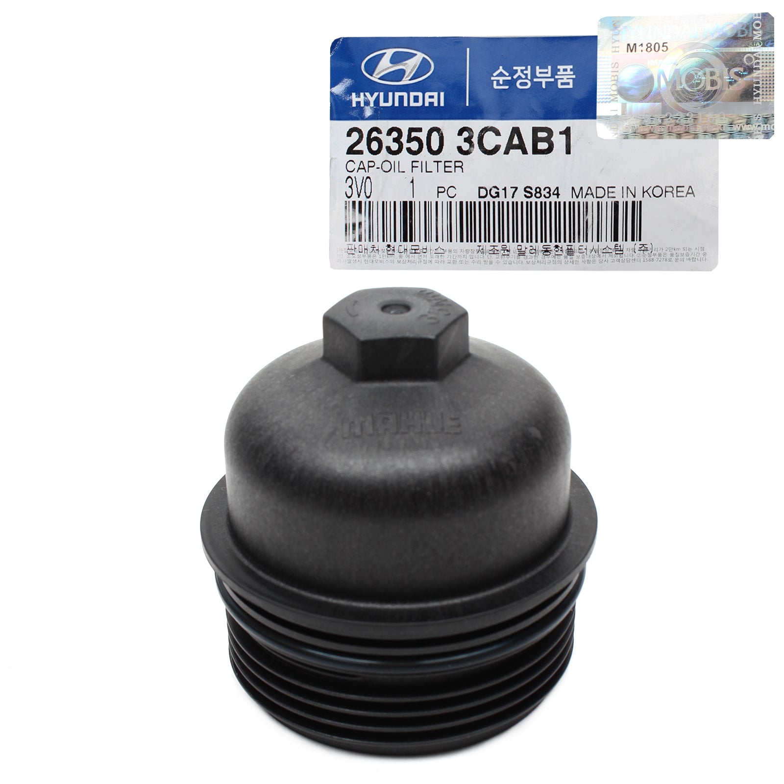 GENUINE Oil Filter Cap for 12-17 Azera Santa Fe Kia Sedona Sorento 263503CAB1