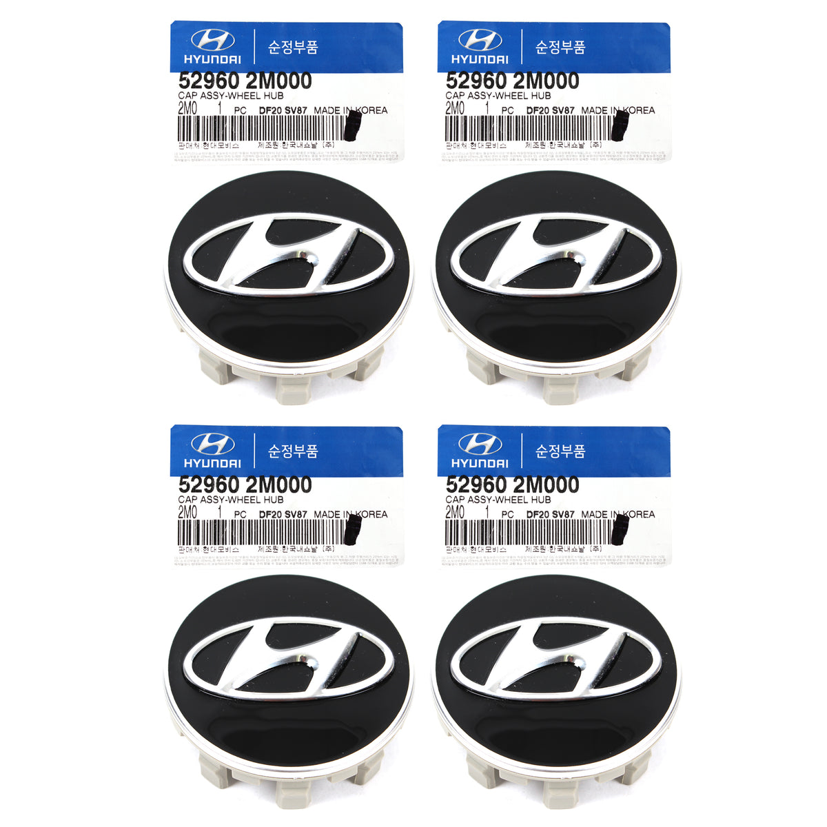 OEM Wheel Hub Cap 4pcs for 10-16 Hyundai Genesis Coupe Santa Fe Sport 529602M000