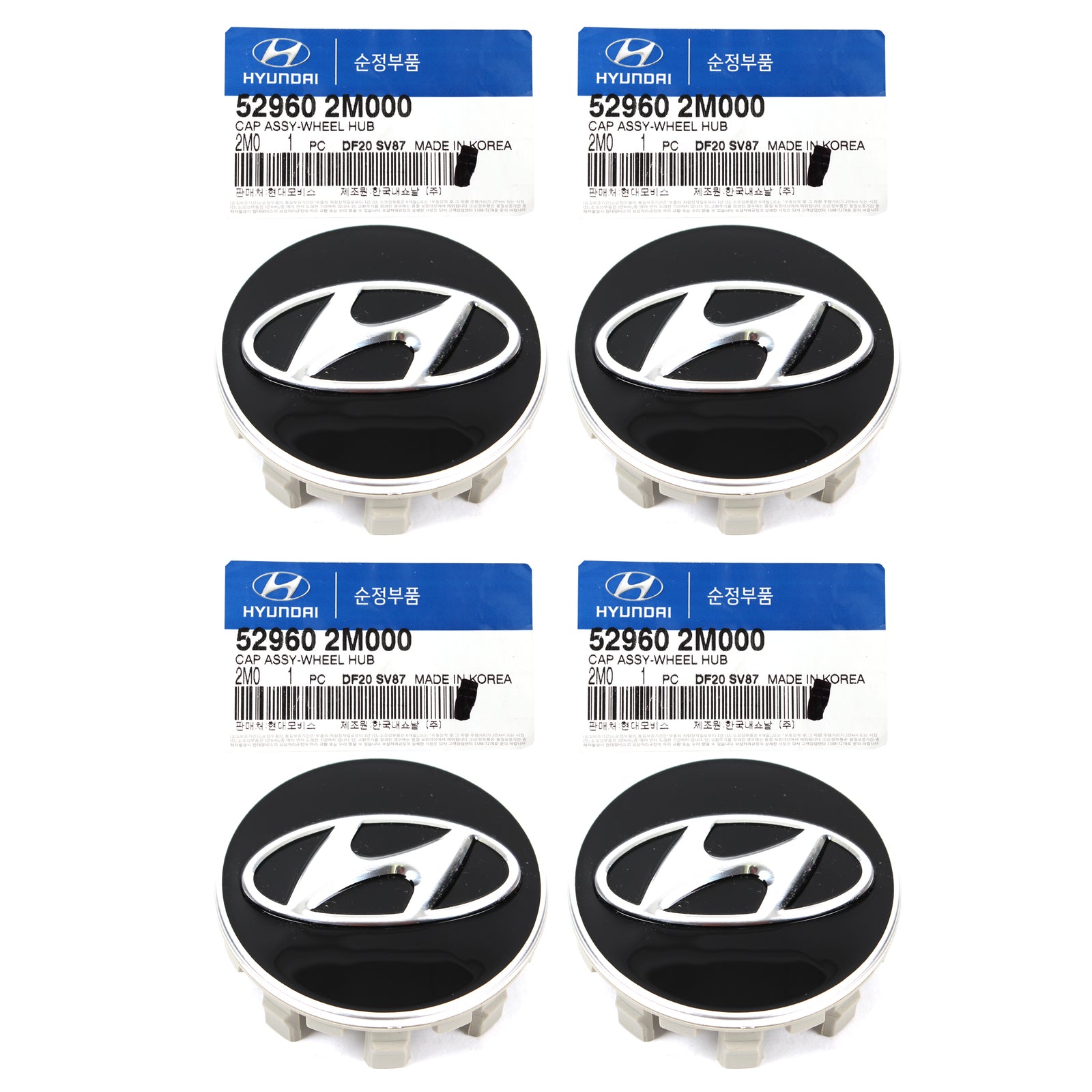 OEM Wheel Hub Cap 4pcs for 10-16 Hyundai Genesis Coupe Santa Fe Sport 529602M000