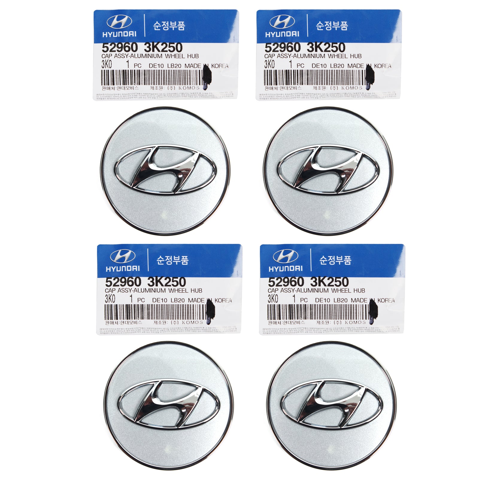 OEM WHEEL CENTER CAP 4PCS for AZERA SANTA FE SONATA VERACRUZ 52960 3K250