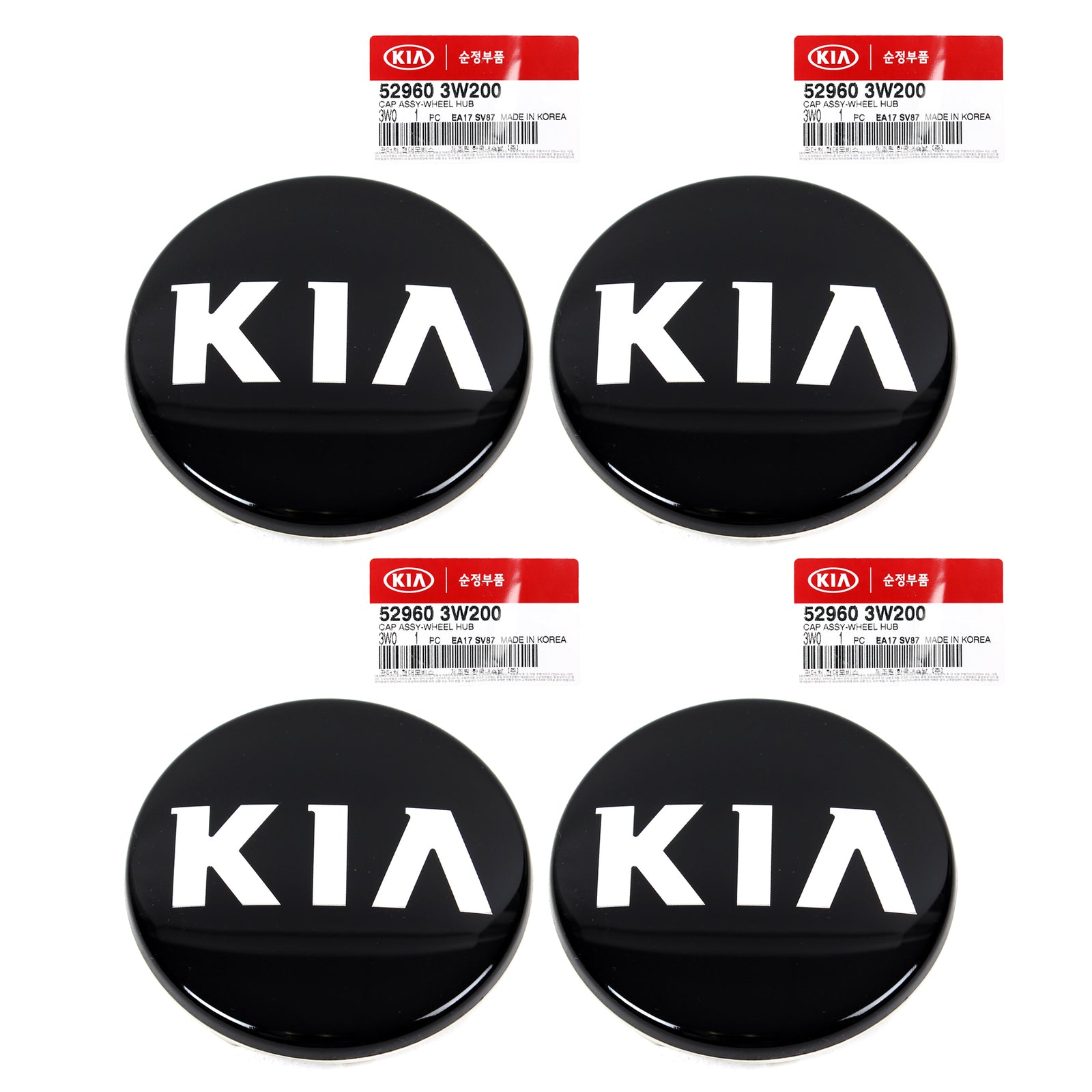 GENUINE WHEEL CENTER HUB CAP 4PCS for Forte Optima Rio Soul Sportage 529603W200