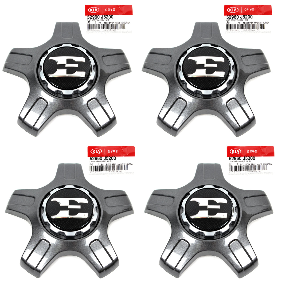 GENUINE Wheel Center Cap 4PCS 19" for 2017-2020 Kia Stinger OEM 52960J5200