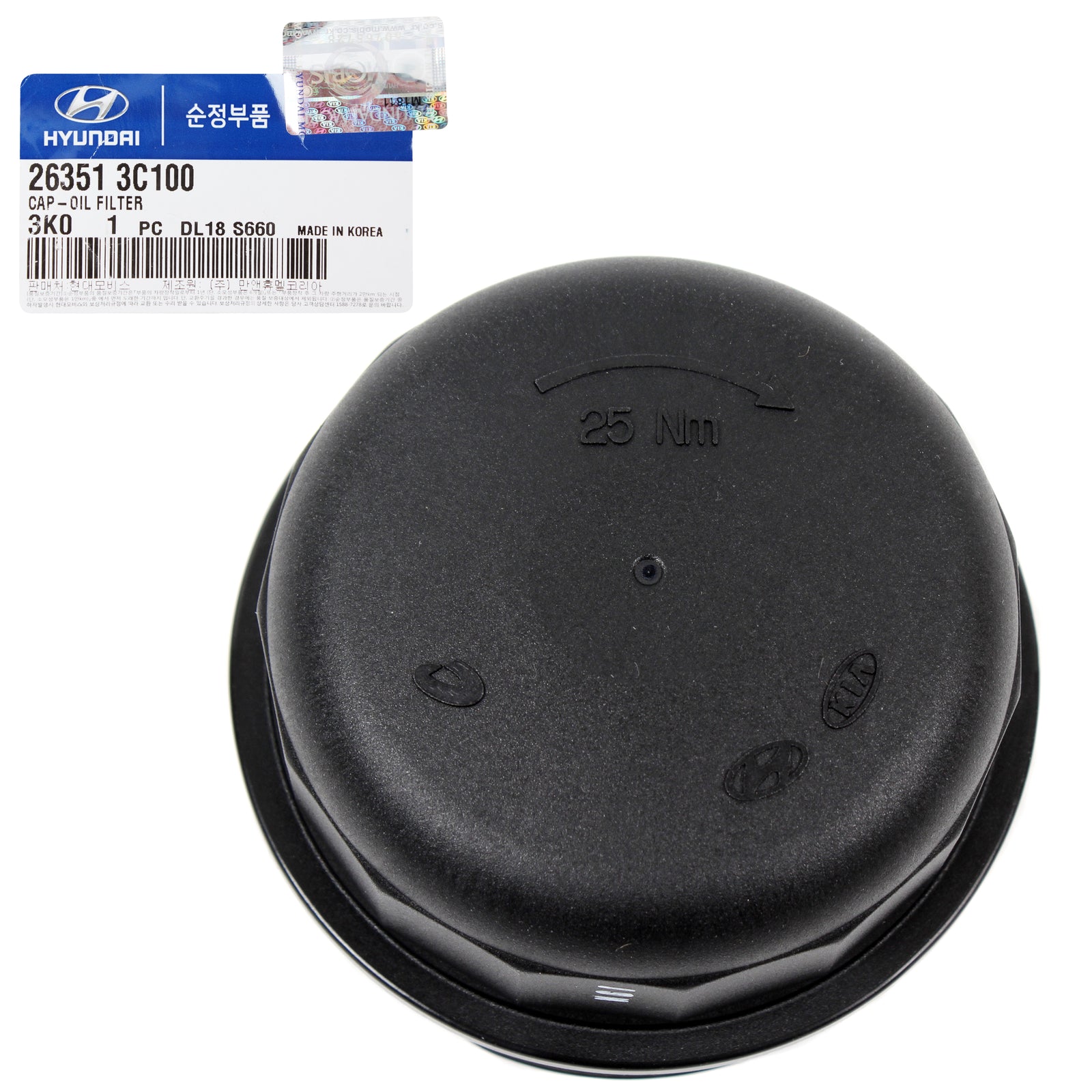 GENUINE Oil Filter Cap for 06-10 Azera Entourage Sonata Amanti Sedona Sorento V6 263513c100