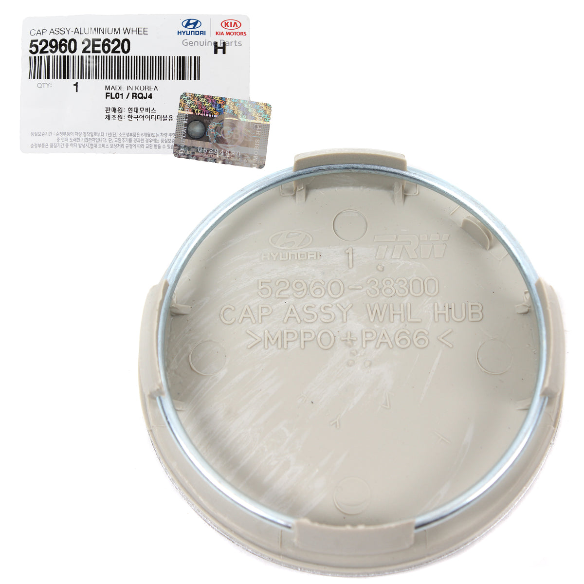 GENUINE Wheel Center Cap for 2005-2010 Hyundai Tucson 529602E620