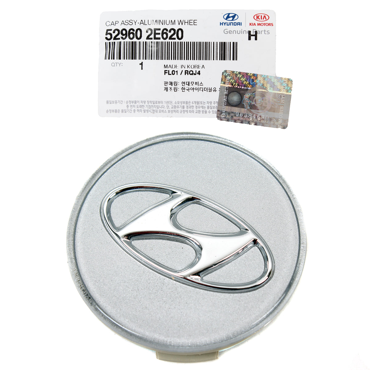 GENUINE Wheel Center Cap for 2005-2010 Hyundai Tucson 529602E620