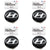 OEM Wheel Cap 4pcs for 14-20 Hyundai Elantra Coupe GT Ioniq Veloster 529603X500