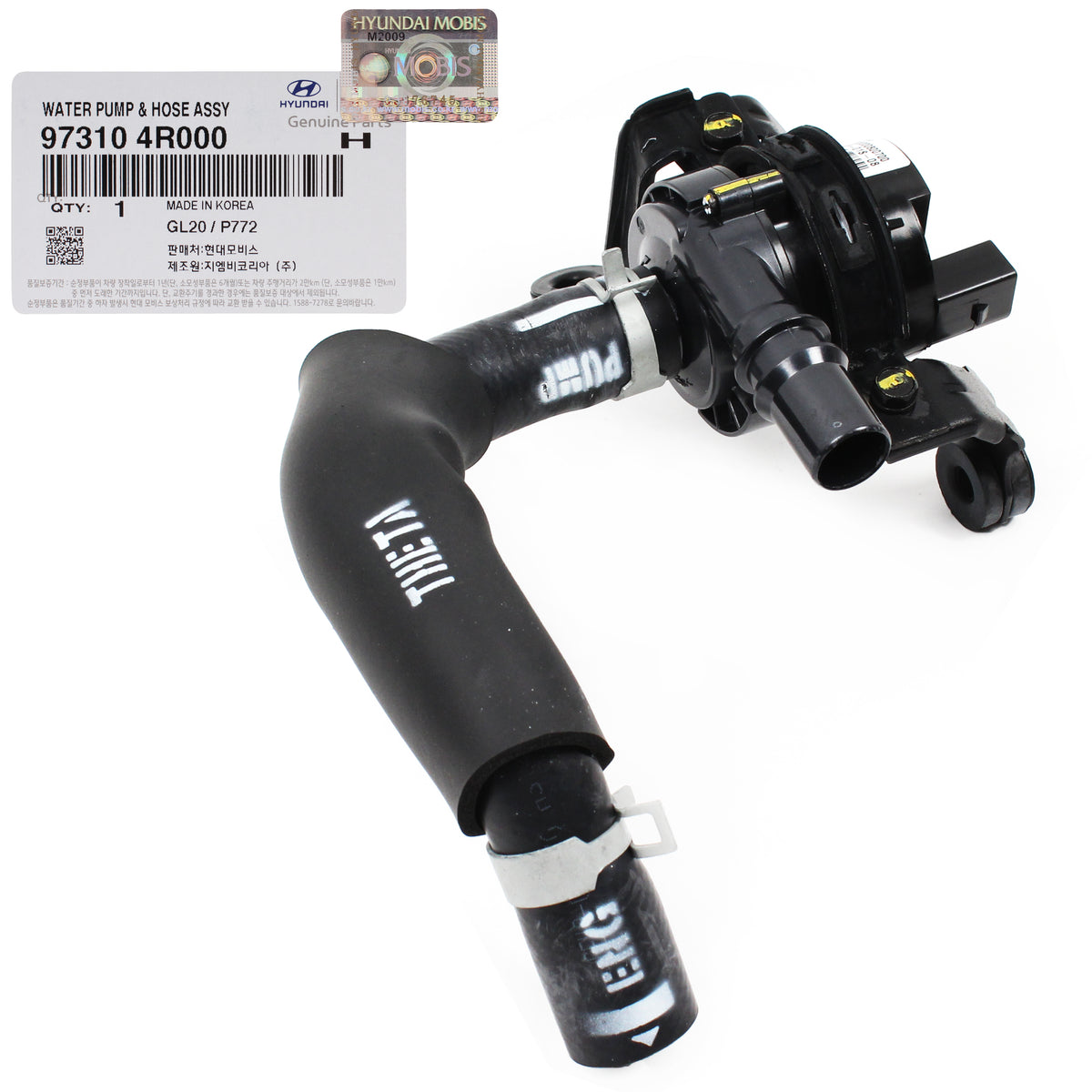 GENUINE Electric Water Pump &amp; Hose for 11-15 Sonata 11-16 Kia Optima HYBRID