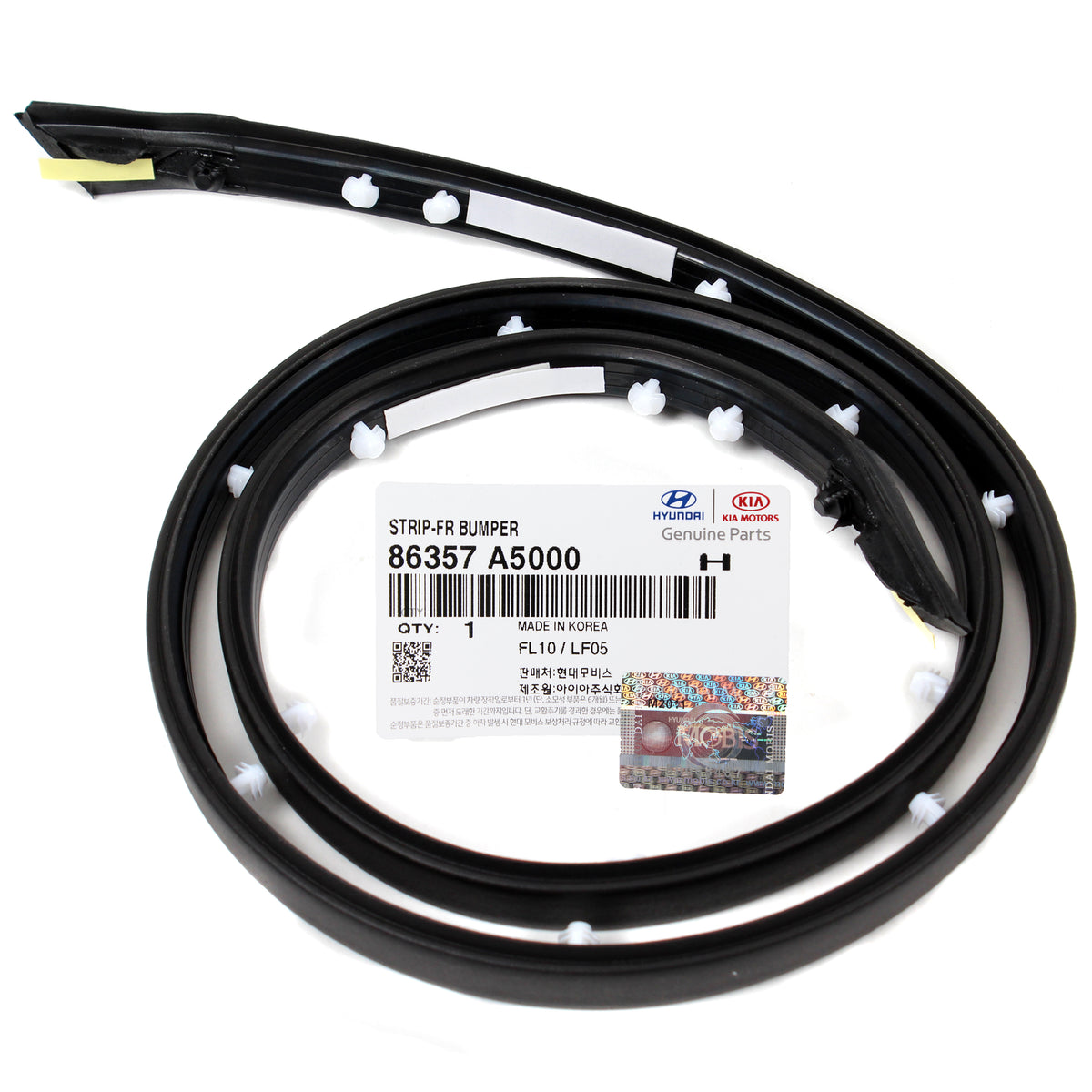 GENUINE Front Under Hood Rubber Seal Strip for 2013-2017 Elantra GT 86357A5000