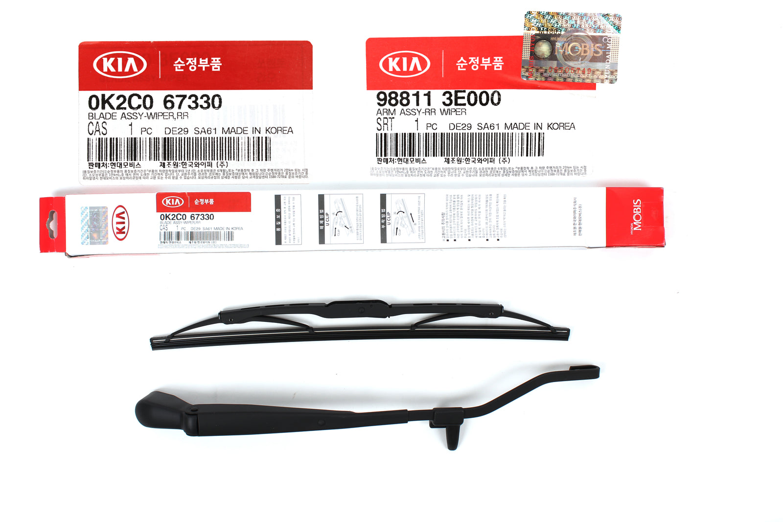 GENUINE Wiper Arm & Blade REAR for 2003-2009 Kia Sorento 988113E000 0K2C067330