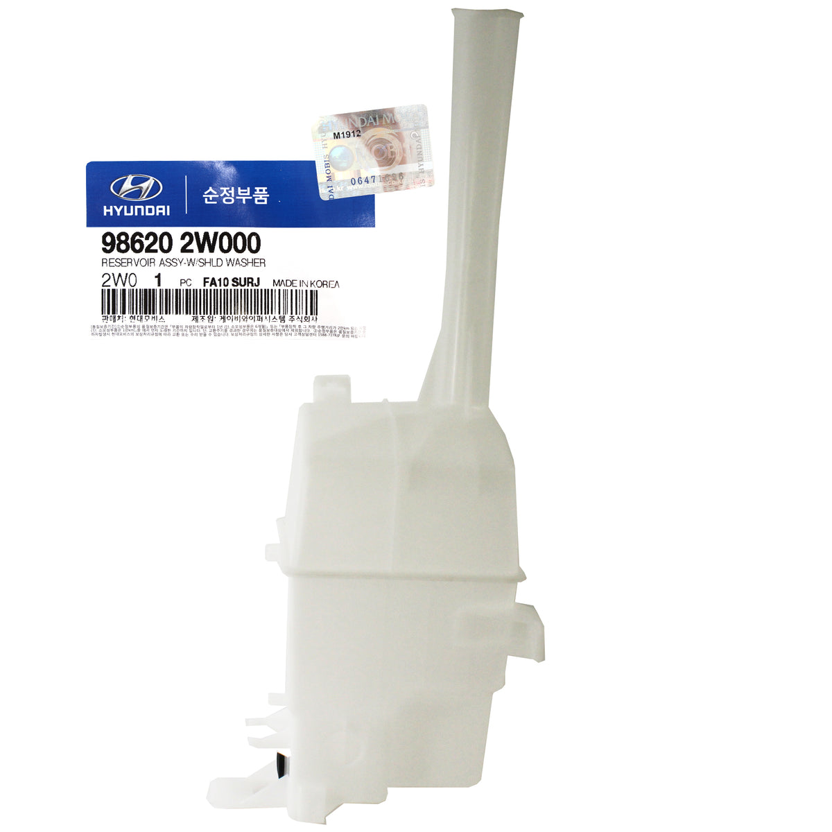 Wiper Washer Fluid Reservoir Tank OEM for 13-18 Hyundai Santa Fe 986202W000